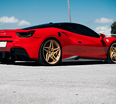 Фото дисков Anrky S1-X3 на Ferrari 488