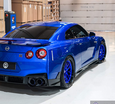 Фото дисков HRE 520 на Nissan GT-R