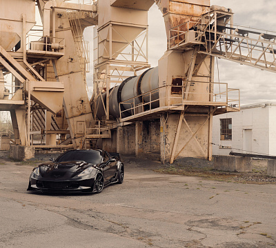 Фото дисков Vossen EVO-4R (3-Piece) на Chevrolet Corvette C7