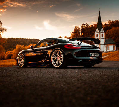 Фото дисков Vossen M-X3 на Porsche Cayman II