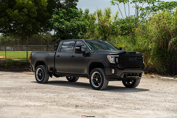 Фото дисков HRE HD188 Черный глянец на GMC Sierra IV