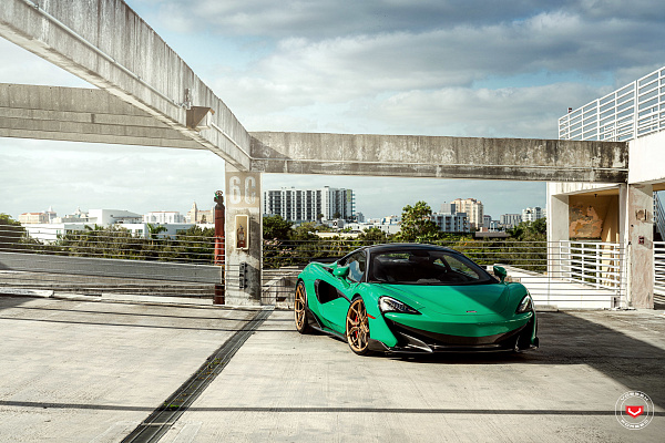 Фото дисков Vossen EVO-3R Глянцевое темное золото на McLaren 600