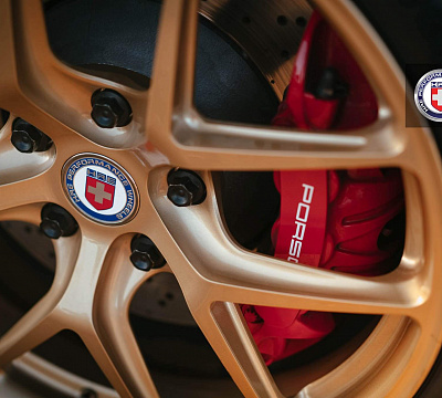 Фото дисков HRE R101 на Porsche Cayman II