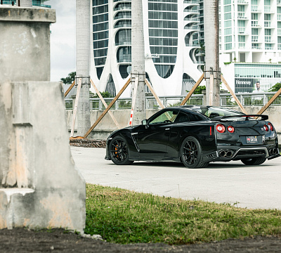 Фото дисков Vossen HF-3 на Nissan GT-R