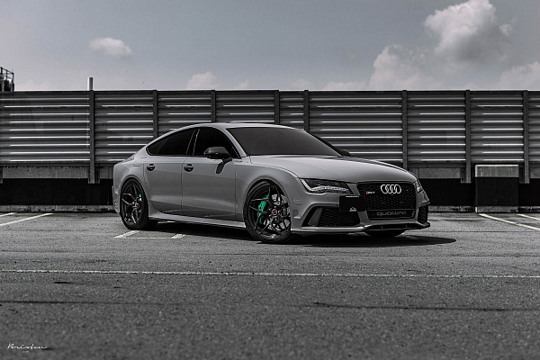 Фото дисков Brixton Forged PF5 Глянцевый темный лак на Audi A/RS 7 (4G)