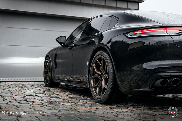 Фото дисков Vossen EVO-3 Сатиновая бронза на Porsche Panamera II