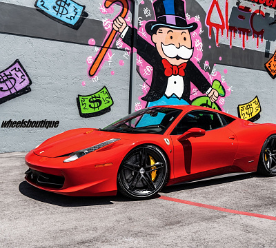 Фото дисков HRE S207 на Ferrari 458