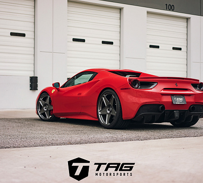 Фото дисков HRE 505M на Ferrari 488