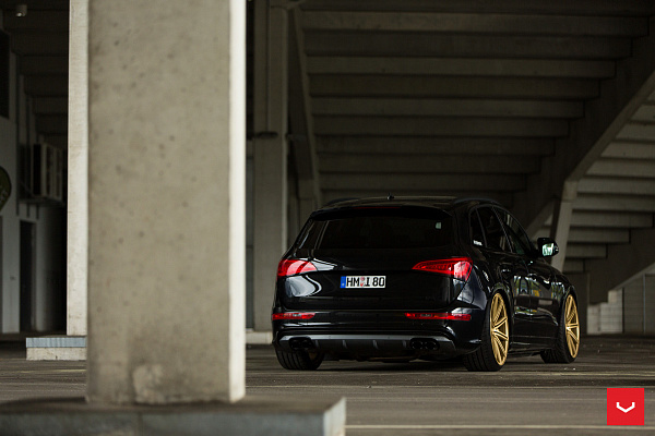 Фото дисков Vossen CV4 Сатиновое золото на Audi Q5 (8R)