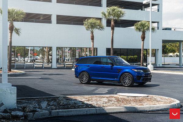 Фото дисков Vossen HF-2 Алмазная проточка на Range Rover Sport II