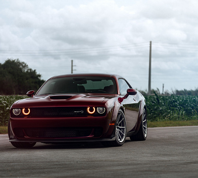 Фото дисков Vossen HF-3 на Dodge Challenger III