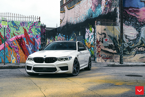 Фото дисков Vossen HF-5 Черный сатин на BMW 5/M5 (G30/F90)