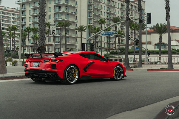 Фото дисков Vossen EVO-1 (3-Piece) Глянцевый графит на Chevrolet Corvette C8