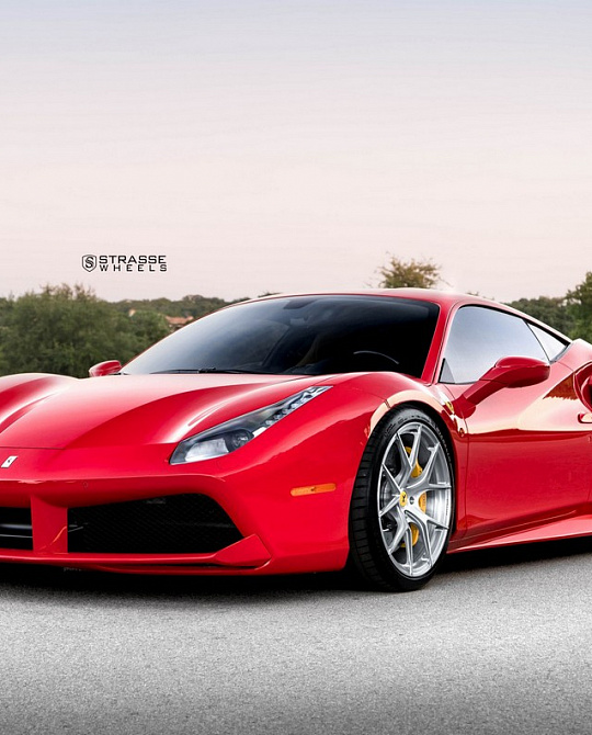 Фото дисков SM5R Deep Concave Monoblock Глянцевый лак на Ferrari 488