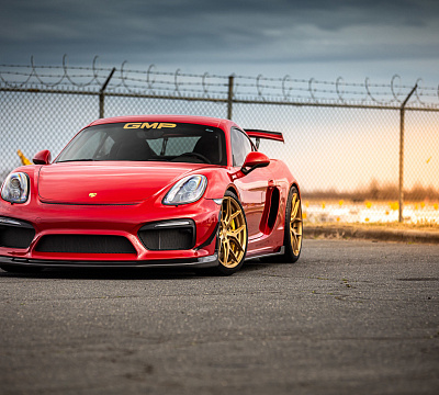 Фото дисков Vossen HF-5 на Porsche Cayman II