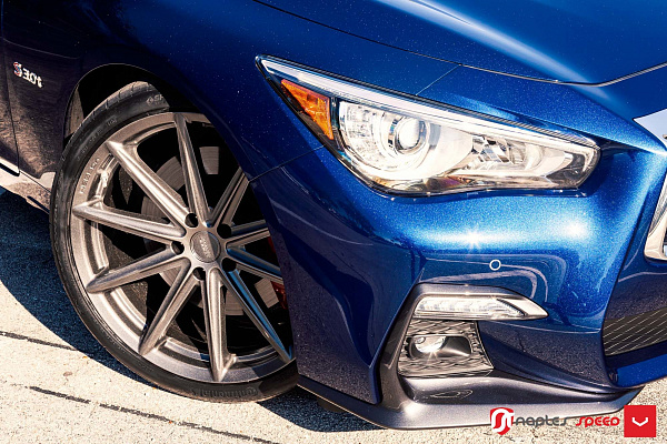 Фото дисков Vossen VFS-10 Сатиновый графит на Infiniti Q50