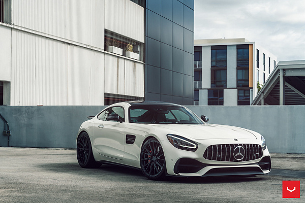 Фото дисков Vossen HF-4T Черный глянец на Mercedes-Benz AMG GT I