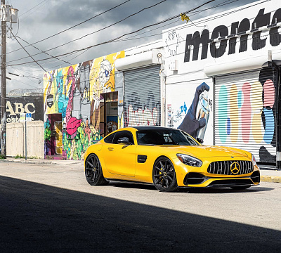 Фото дисков Vossen HF-3 на Mercedes-Benz AMG GT I