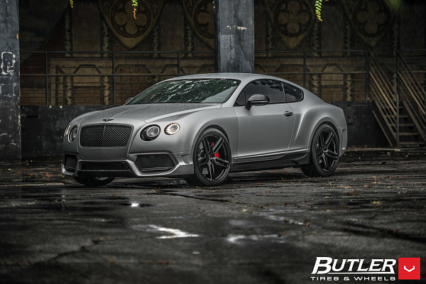 Фото дисков Vossen HF-1 Черный сатин на Bentley Continental GT II