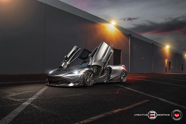 Фото дисков Vossen EVO-3R (3-Piece) Глянцевый темный лак на McLaren 720S