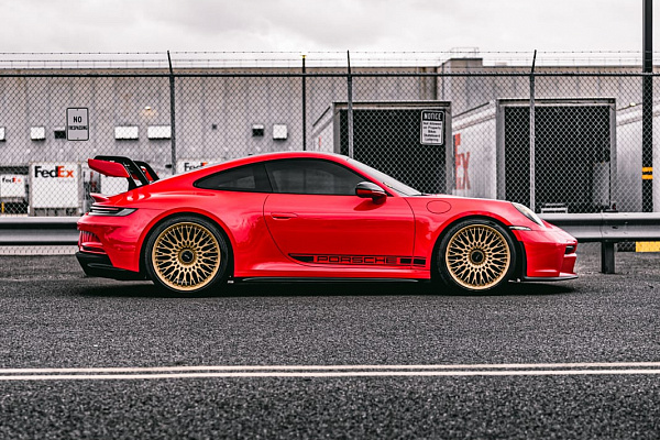 Фото дисков Brixton Forged TR20 Сатиновое темное золото на Porsche 911 VIII
