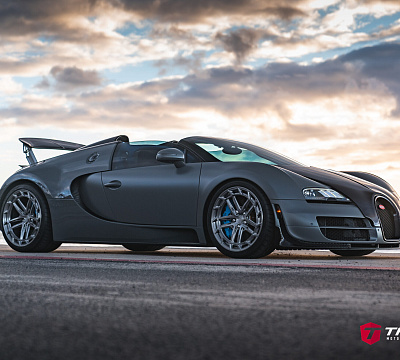 Фото дисков Vossen LC3-03T на Bugatti Veyron