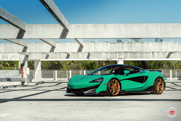Фото дисков Vossen EVO-3R Глянцевое темное золото на McLaren 600