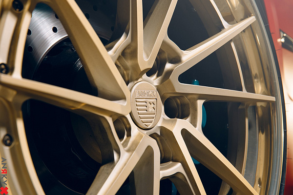 Фото дисков Anrky AN33 Сатиновое золото на BMW 3/M3 (F3x/F80)