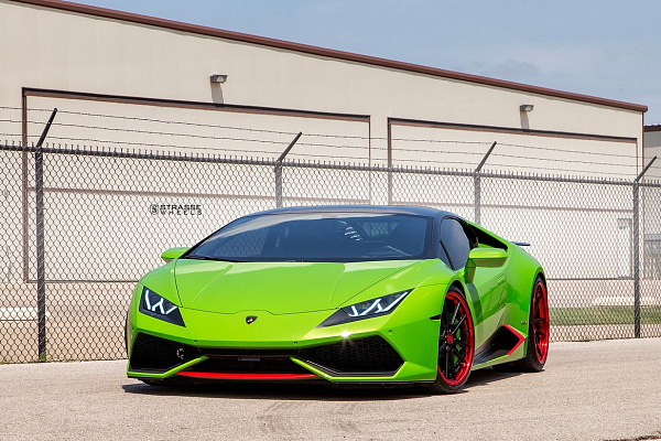 Фото дисков Strasse Wheels SV1 Deep Concave FS Другой цвет на Lamborghini Huracan