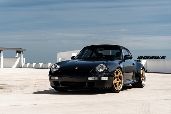 Фото дисков HRE 527 Сатиновое золото на Porsche 911 IV