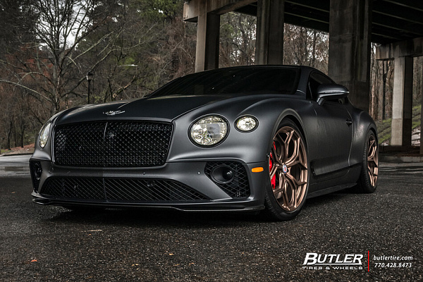 Фото дисков HRE P111SC Глянцевая бронза на Bentley Continental GT III