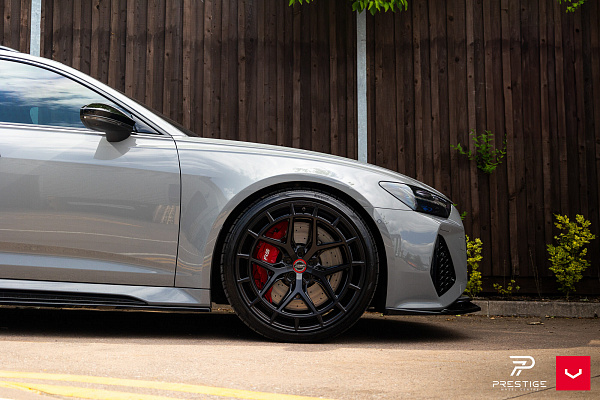 Фото дисков Vossen HFX-1 (5-Lug) Черный глянец на Audi A/RS 7 (4K)
