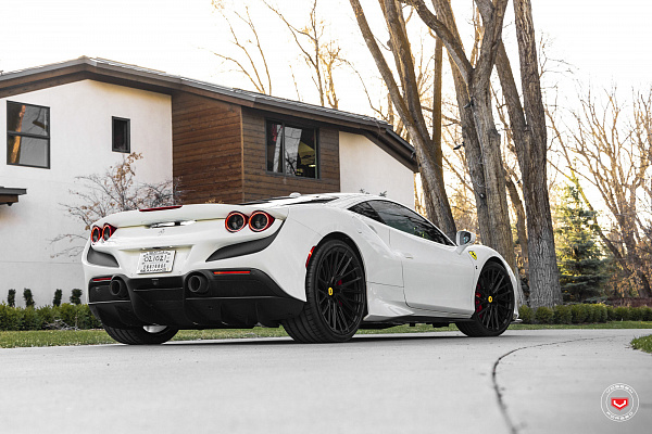 Фото дисков Vossen EVO-6TR Черный сатин на Ferrari F8