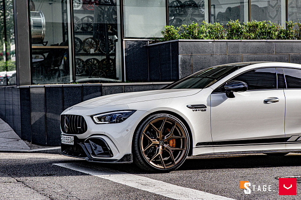 Фото дисков Vossen HF-5 Сатиновая бронза на Mercedes-Benz AMG GT I