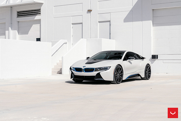 Фото дисков Vossen HF-3 Черный сатин на BMW i8