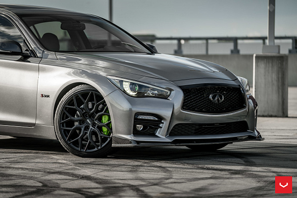 Фото дисков Vossen HF-2 Черный сатин на Infiniti Q50
