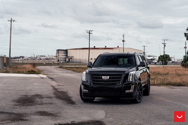 Фото дисков Vossen HF6-1 Глянцевый темный лак на Cadillac Escalade IV
