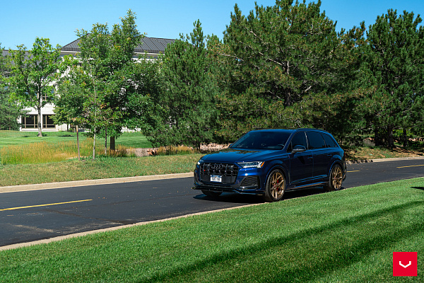 Фото дисков Vossen HF-5 Сатиновая бронза на Audi Q7 (4M)
