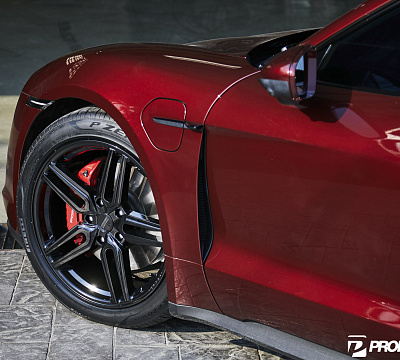 Фото дисков Vossen HF-1 на Porsche Taycan I