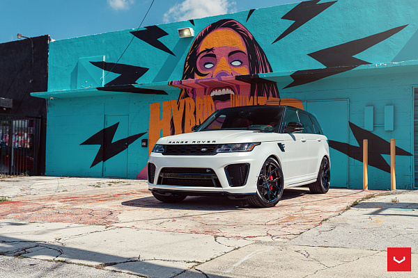 Фото дисков Vossen HF-5 Черный глянец на Land Rover Range Rover Sport II