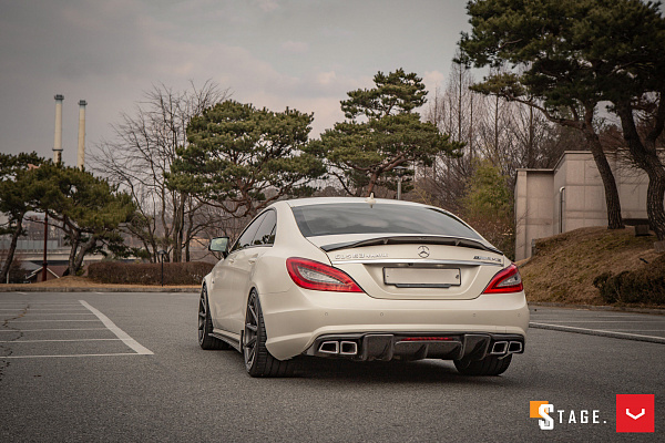 Фото дисков Vossen HF-3 Сатиновый графит на Mercedes-Benz CLS (C218)