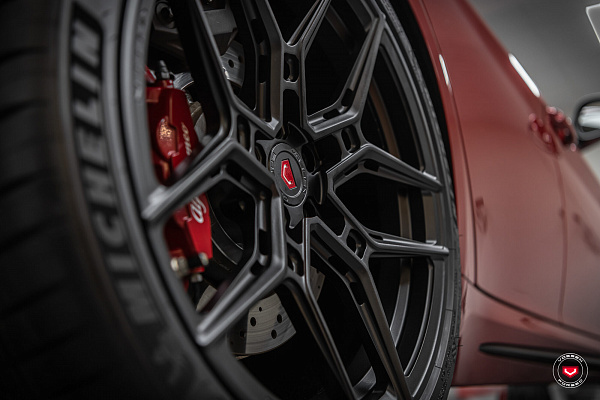 Фото дисков Vossen EVO-4R Черный сатин на Alfa Romeo Giulia II (952)
