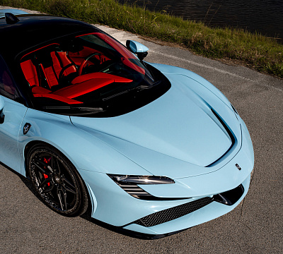 Фото дисков Strasse Wheels SV4-RS Deep Concave FS на Ferrari SF90