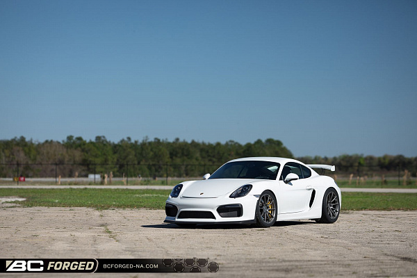 Фото дисков BC Forged RZ10 Матовый графит на Porsche Cayman II