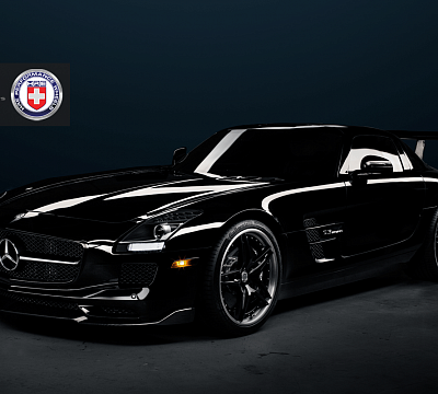 Фото дисков HRE S107 на Mercedes-Benz SLS AMG