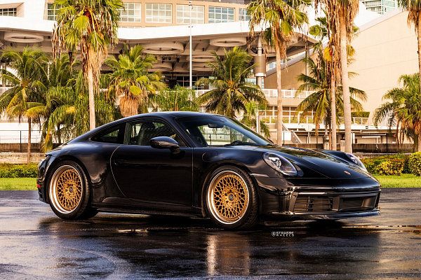 Фото дисков Strasse Wheels SC20 Track Сатиновое золото на Porsche 911 VIII