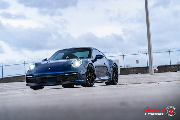 Фото дисков Vossen RS92 Черный сатин на Porsche 911 VIII