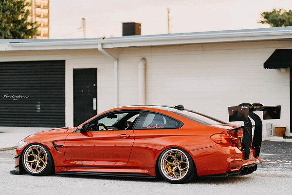 Фото дисков Brixton Forged PF5 Глянцевая шампань на BMW 4/M4 (F32/F82)
