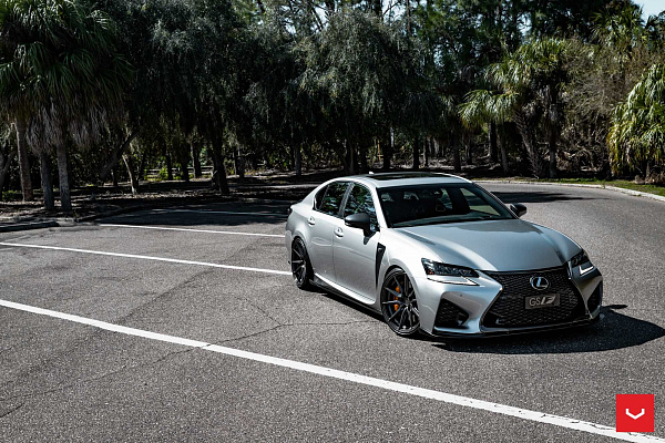 Фото дисков Vossen HF-3 Сатиновый графит на Lexus GS IV