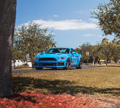 Фото дисков Vossen CV3 на Ford Mustang VI